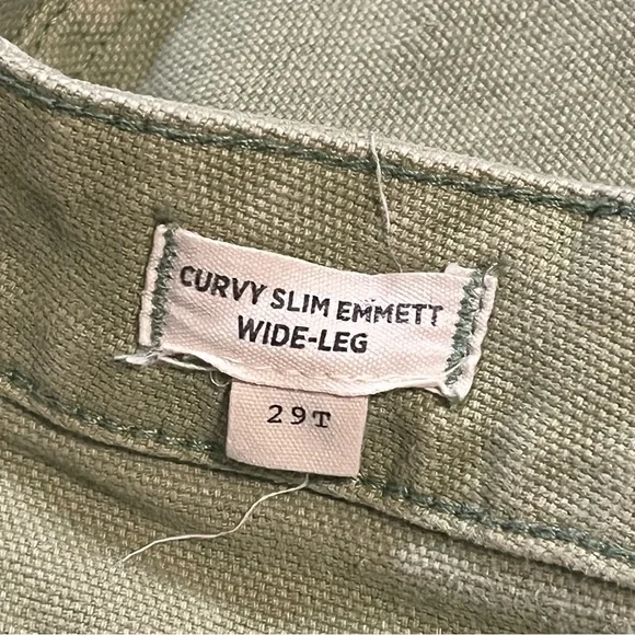 Madewell Curvy Slim Emmett Wide-Leg Crop Pants tall long Inseam - Picture 10 of 13